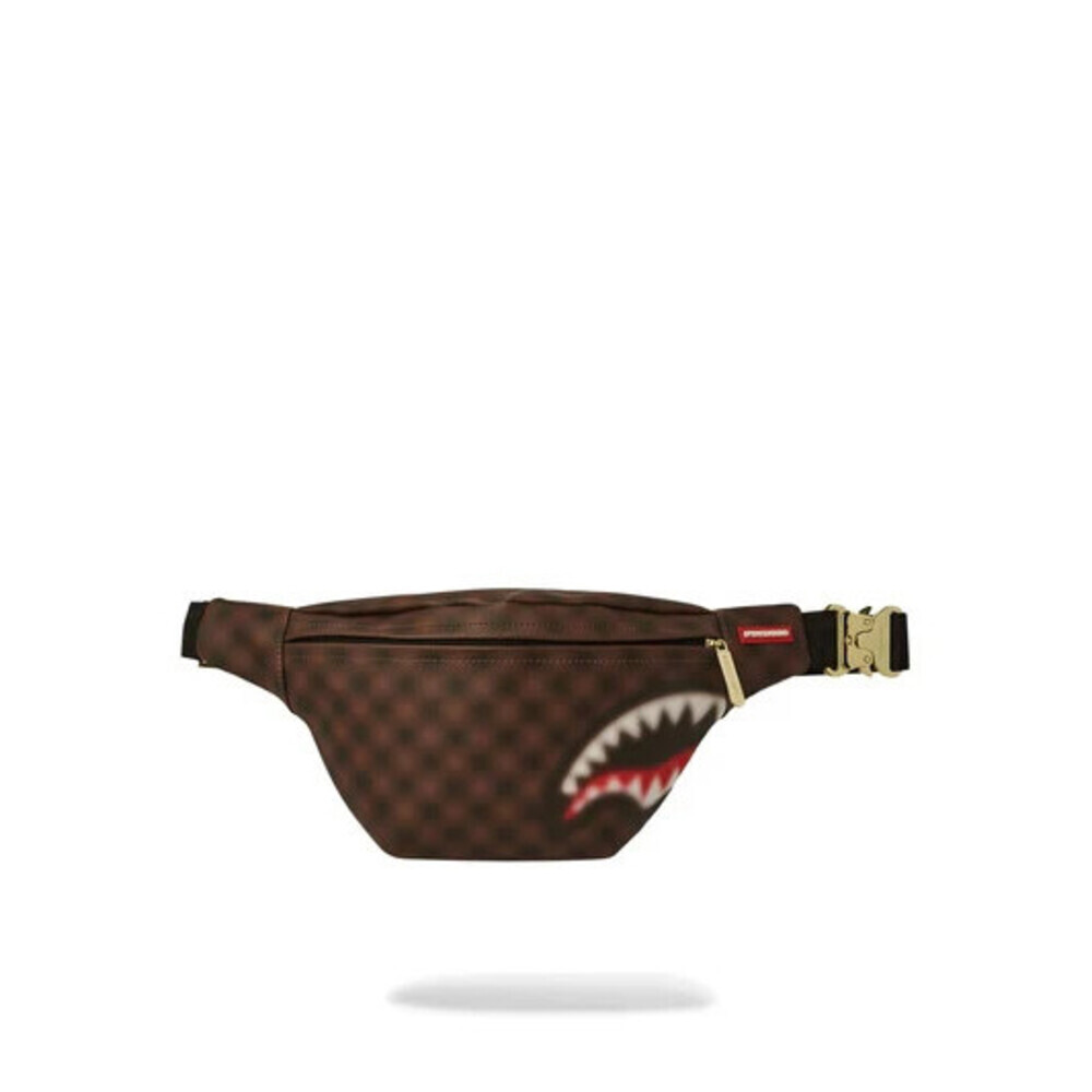 Sprayground Sharks Man in Paris Blur Savvy Unisex OS Brown Crossbody Bag SPR143